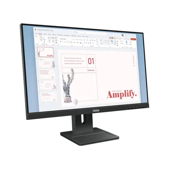 Lenovo ThinkVision E24-40 / 23.8" FHD 1920x1080 / LED IPS / 100Hz 4ms / HDMI, DisplayPort, VGA / Speakers / Tilt, Pivot, Rotation, Height / 3 Years Manufacturer Warranty