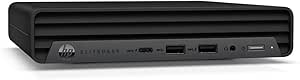 [38G91USI] HP EliteDesk 800 G6 Mini / Intel Core i5-10500T / RAM 8 Go DDR4 / SSD 256 Go M.2 NVMe / Wi-Fi & BlueTooth / Clavier QWERTY, Sans Souris / Windows 10 Pro COA / Emballage d'origine / Reconditionné Grade A - Garantie 1 An Fournisseur