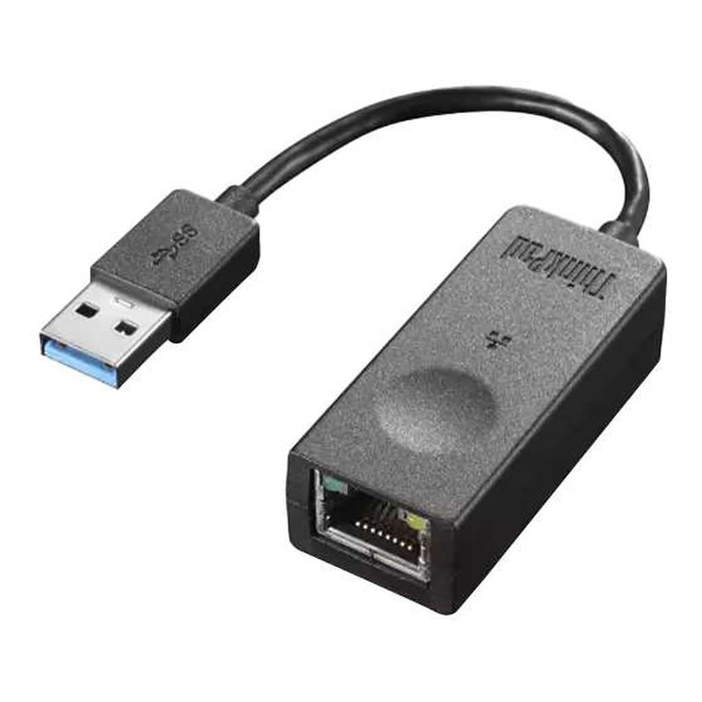 LENOVO ThinkPad USB 3.0 Ethernet adapter - Network adapter - USB 3.0 - Gigabit Ethernet - ThinkRed