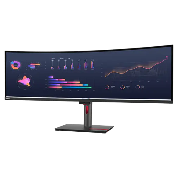 LENOVO ThinkVision P49w-30 49p IPS 5120x1440 32:9 60Hz 350cd/m2 4ms 2x HDMI DP 4xUSB 3.2 G1 USB-C 3.2 G1 USB-B 3.2 G1 RJ45 2x5W