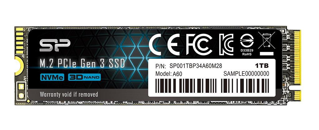 SILICON POWER P34A60 - 2 TB M.2 2280 NVMe PCIe 3x4 SSD