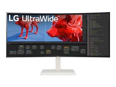 [38WR85QC-W.AEU] LG Ultrawide 38WR85QC-W - Ecran LED - incurvé - 38 37.5 visualisable : 3840 x 1600 WQHD+ @ 144 hz, nano ips, 450 cd/m², 1000:1, display HDR 600, 1 ms, 2 x HDMI, Displayport, USB-C, Haut-Parleurs