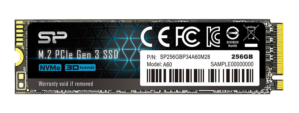 SILICON POWER P34A60 - 256 GB M.2 2280 NVMe PCIe 3x4 SSD