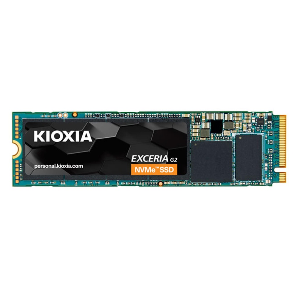 [LRC20Z500GG8] KIOXIA EXCERIA G2 / 500 Go 3D NAND SSD / M.2 2280 NVMe - PCIe 3.0 x4 / Read 2100 MB/s - Write 1700 MB/s / 5 Years Manufacturer Warranty
