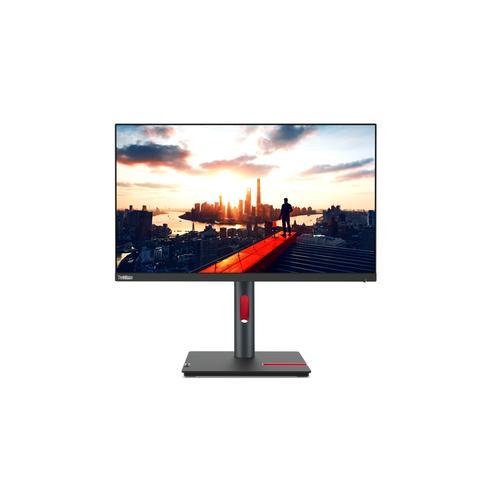 [63B3GAT6EU] Lenovo ThinkVision P24h-30 Led display 60.5 cm 23.8 2560 x 1440 pixels QUAD HD black - RJ45 docking station - Open box - plastic molding impact