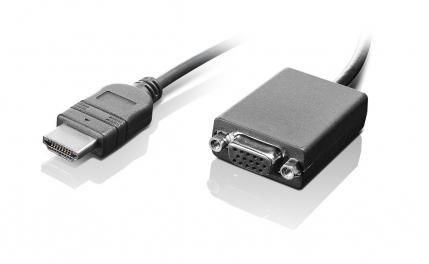 [0B47069] Lenovo HDMI / VGA 0.2 m Black