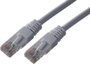 MCL CABLE RESEAU CAT 5E RJ45 F/UTP - 3M - GRIS