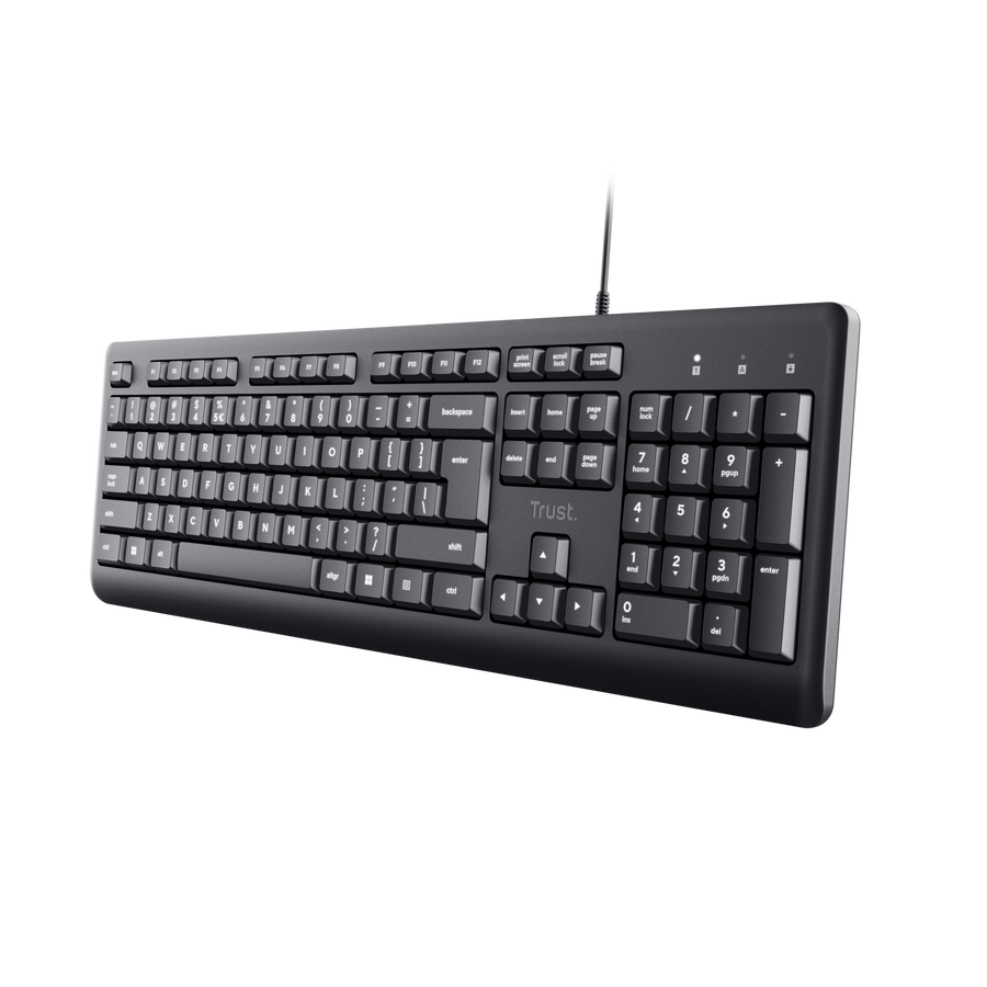 [24388] Trust TK-150 Wired Black - Non-backlit - USB 2.0 Azerty