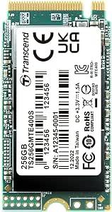 [TS256GMTE400S] Transcend MTE400S / SSD 256 Go 3D NAND / M.2 2242 PCIe 3.0 x4 / Lecture 2000 Mo/s - Écriture 1000 Mo/s / Garantie 5 Ans Constructeur