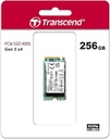 Transcend MTE400S / 256GB 3D NAND SSD / M.2 2242 PCIe 3.0 x4 / Read 2000 MB/s - Write 1000 MB/s / 5 Years Manufacturer Warranty