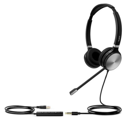 [UH36 Mono] Casque téléphonique Yealink UH36 Casque filaire UC monaural, connexion USB et Jack 3.5