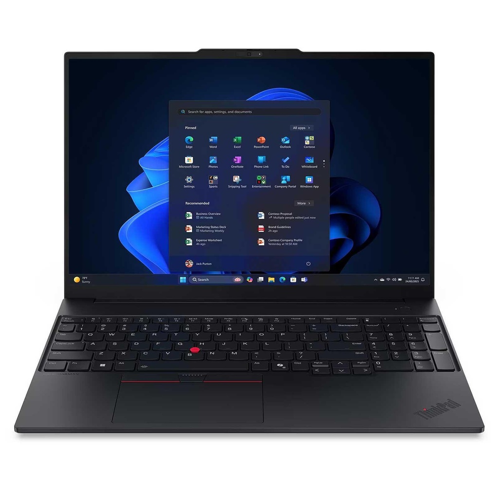 [21TFCTO1WW-CTO] Lenovo Thinpad E16 G3 / AMD Ryzen 7 240zH / RAM 32 GB / SSD 1TB M2 / 16" WUXGA Touch /Windows 11 Pro / QWERTY