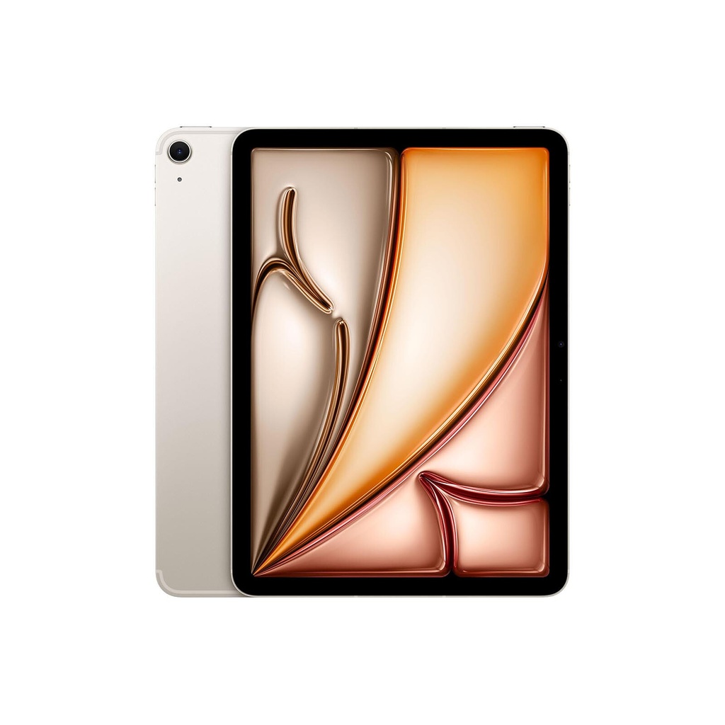 [MUXU3NF/A] Apple iPad Air M2 11 pouces (2024) Lumière Stellaire 5G - Puce Apple M2 8-Core/GPU9-Core - RAM 8 Go - 1 To - Écran Liquid Retina 11" LED tactile - Wi-Fi 6E/Bluetooth 5.3/5G eSIM - Webcam - Touch ID - USB-C - iPadOS 17 (TCP incluse)