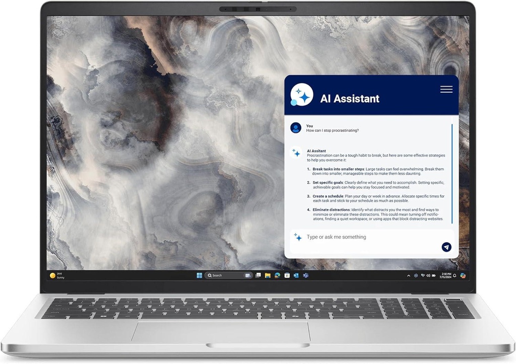 Dell Pro 16 Plus PB16250 / Intel Core Ultra 5 235U / RAM 16 Go DDR5-5600 / SSD 512 Go M.2 NVMe / Écran 16" IPS WUXGA 1920*1200 / Windows 11 Pro / Garantie 1 An Constructeur Sur Site