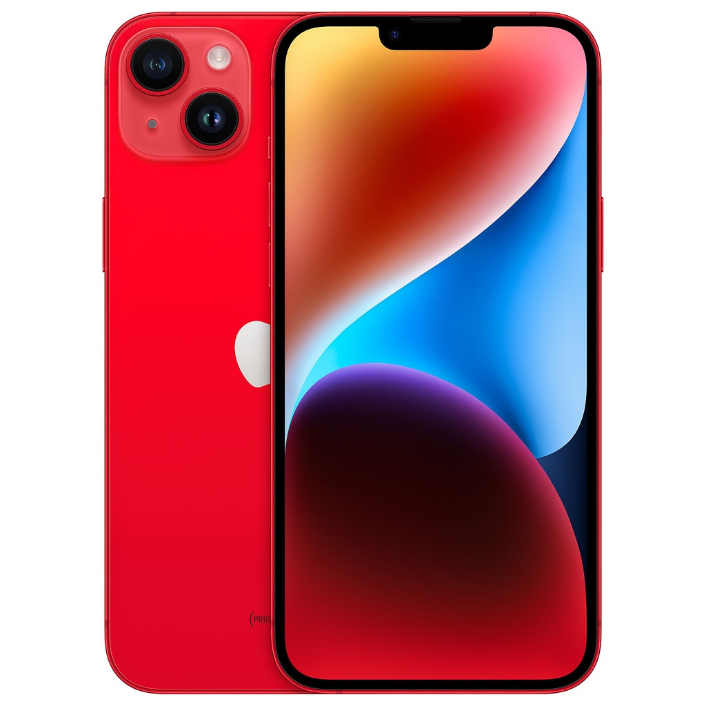 [MQ573ZD/A] Apple iPhone 14 Plus 256 GB RED 5G-LTE IP68 Dual SIM - Apple A15 Bionic Hexa-Core - Super Retina XDR OLED Display 6.7" 1284 x 2778 - 256 GB - NFC/Bluetooth 5.3 - iOS 16 (TCP included)