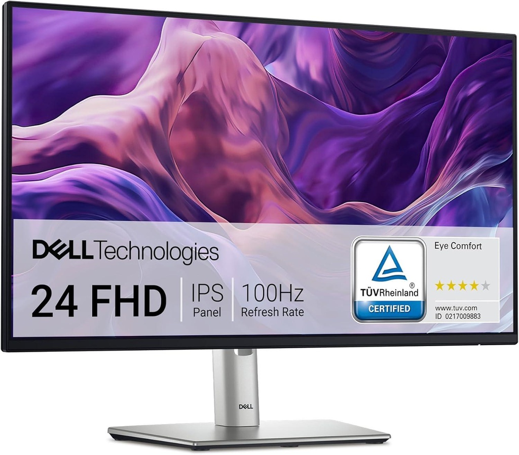[DELL-P2425H] Dell P2425H / 23.8" FHD 1920*1080 / WLED IPS / 100Hz 5ms / HDMI, DisplayPort, VGA / USB-C / Inclinaison, Pivot, Rotation, Hauteur / Garantie 3 Ans Constructeur 