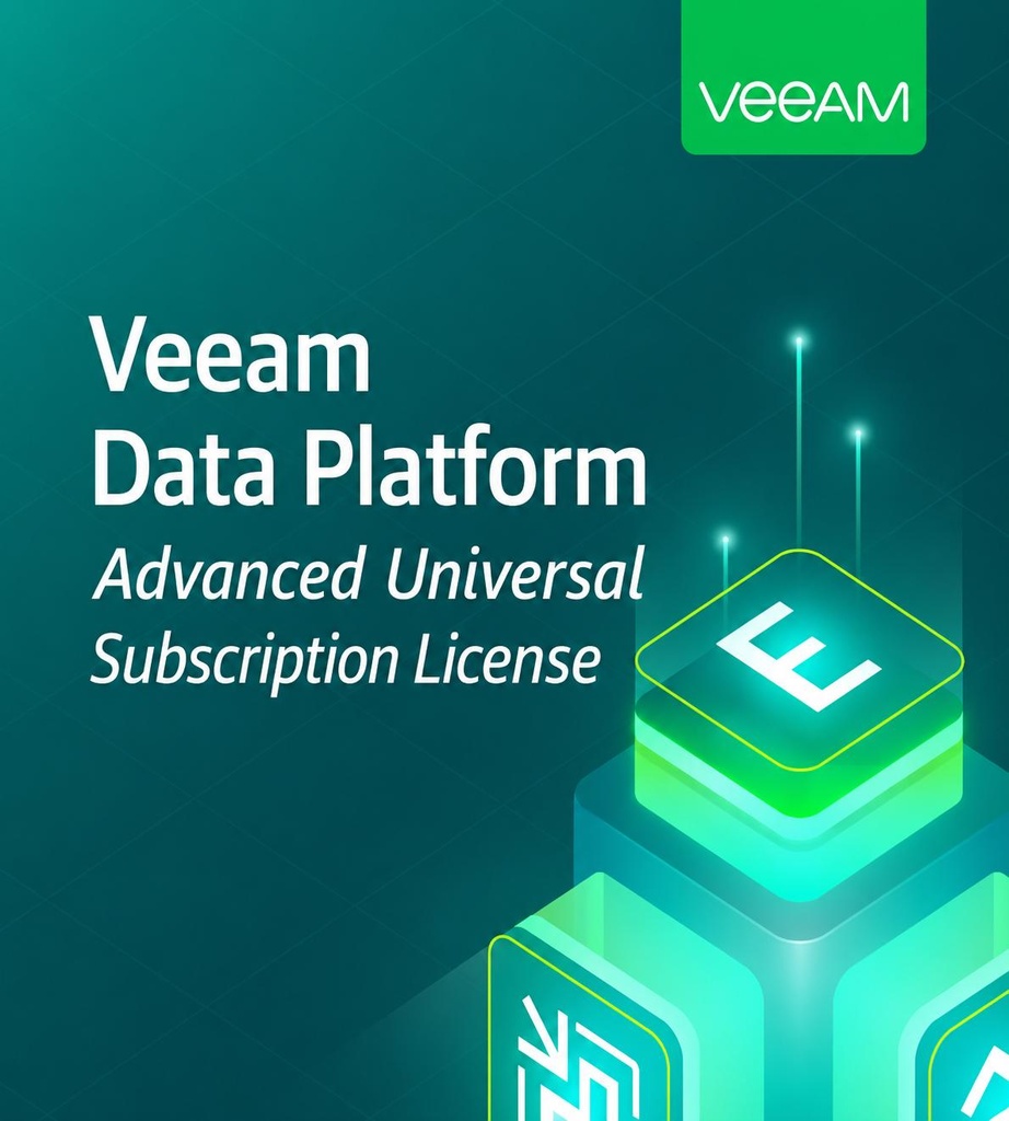 [V-ADVVUL-0I-SU1YP-00] Veeam Data Platform Advanced Universal Subscription License. Includes Enterprise Plus Edition features. 10 instance pack. 1 Year Subscription Upfront Billing & Production (24/7) Support